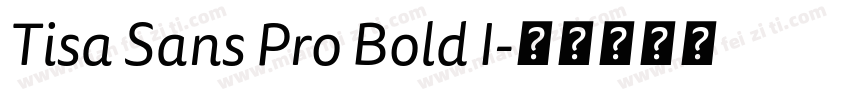 Tisa Sans Pro Bold I字体转换